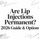Are Lip Injections Permanent? 2026 Guide & Options